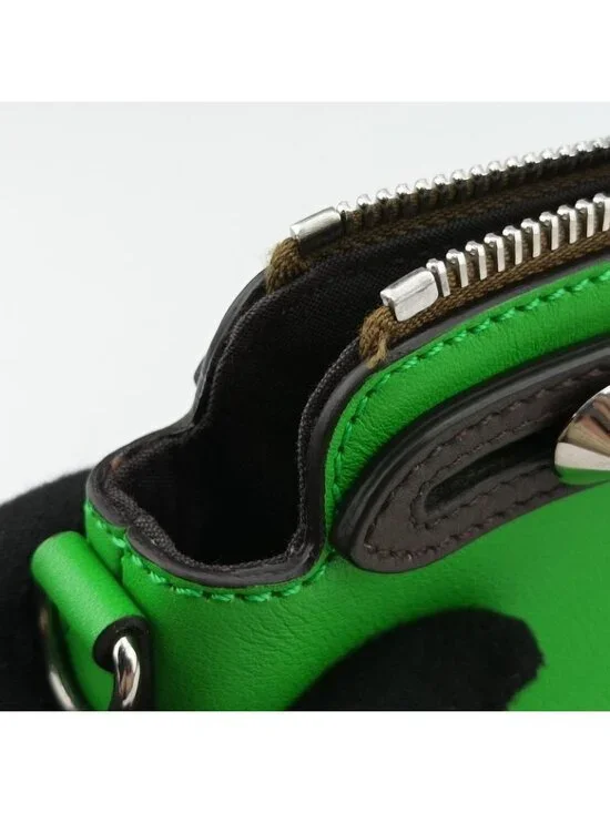 Fendi Visible Green Leather Messenger Bag - Picture 15 of 16